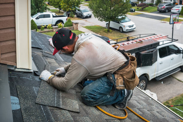 Professional Emergency Roof Repair technician working in Johnston, RI